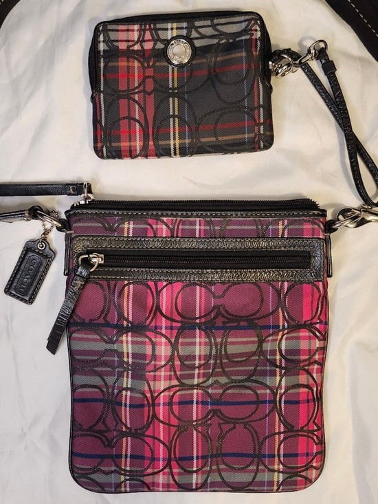 Coach Handbags - 💖Coach Poppy Tartan Plaid 2-Piece Set:Rare Vintage Y2K 💖